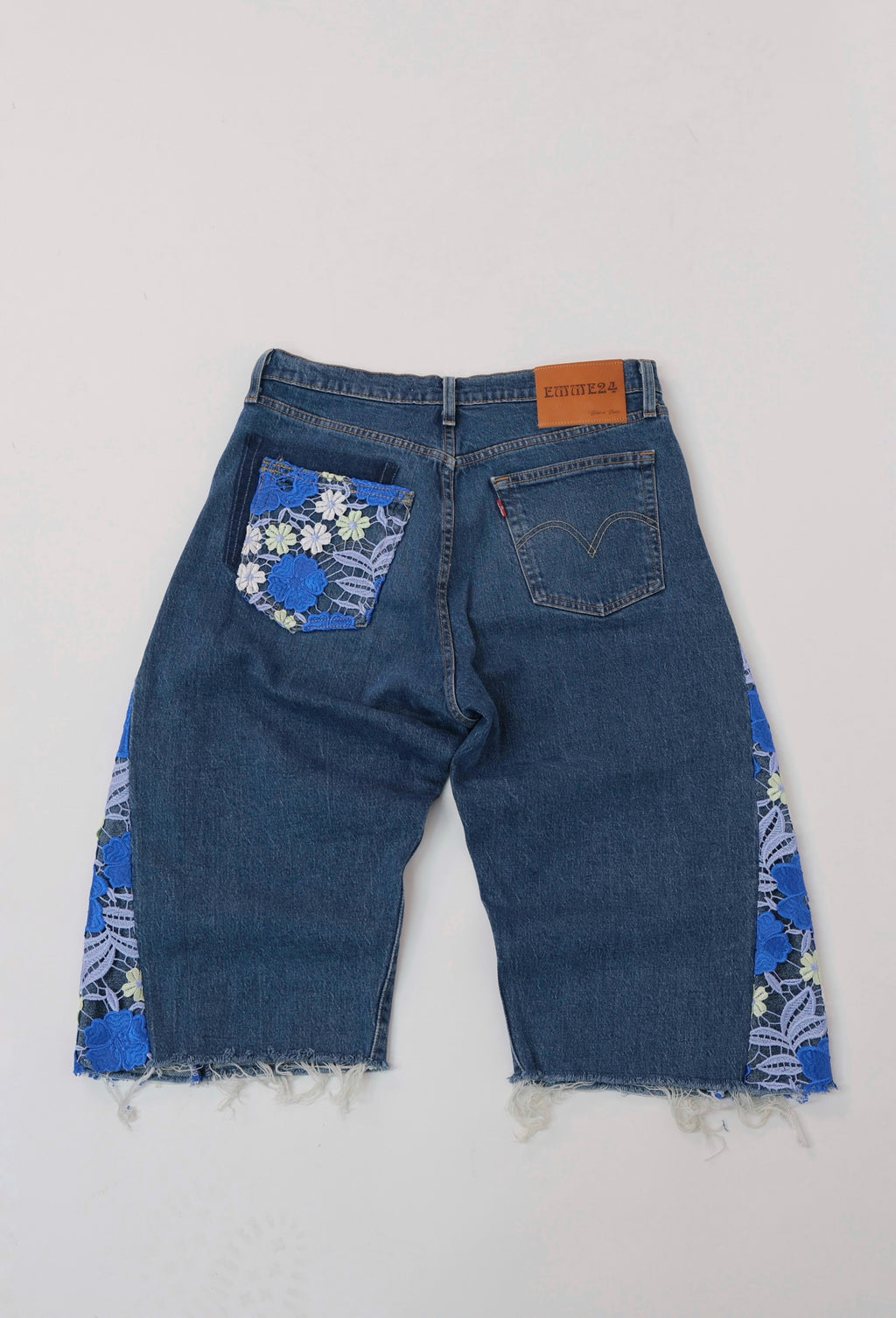 SHORTS MACRAMÈ BLU
